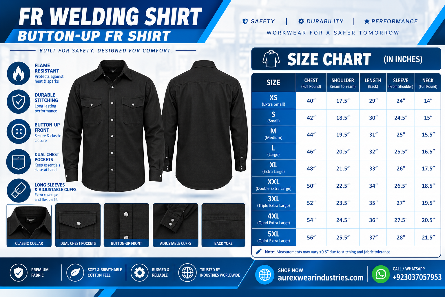 FR Button-Up FR Shirt