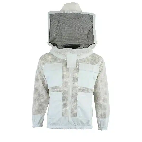Beekeeping Jacket with Round Veil | 3-Layer Ultra-Ventilated Jacket for Hot Weather