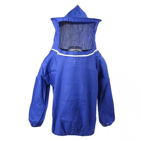 Blue Bee Jacket with Hood | Lightweight Cotton Beekeeping Jacket