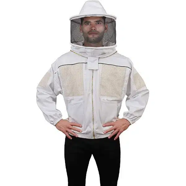 Breathable Bee Jacket | Professional Beekeeping Jacket with Round Veil