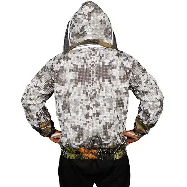 Forest Beekeeping Jacket | Camouflage Protective Jacket with Removable Veil