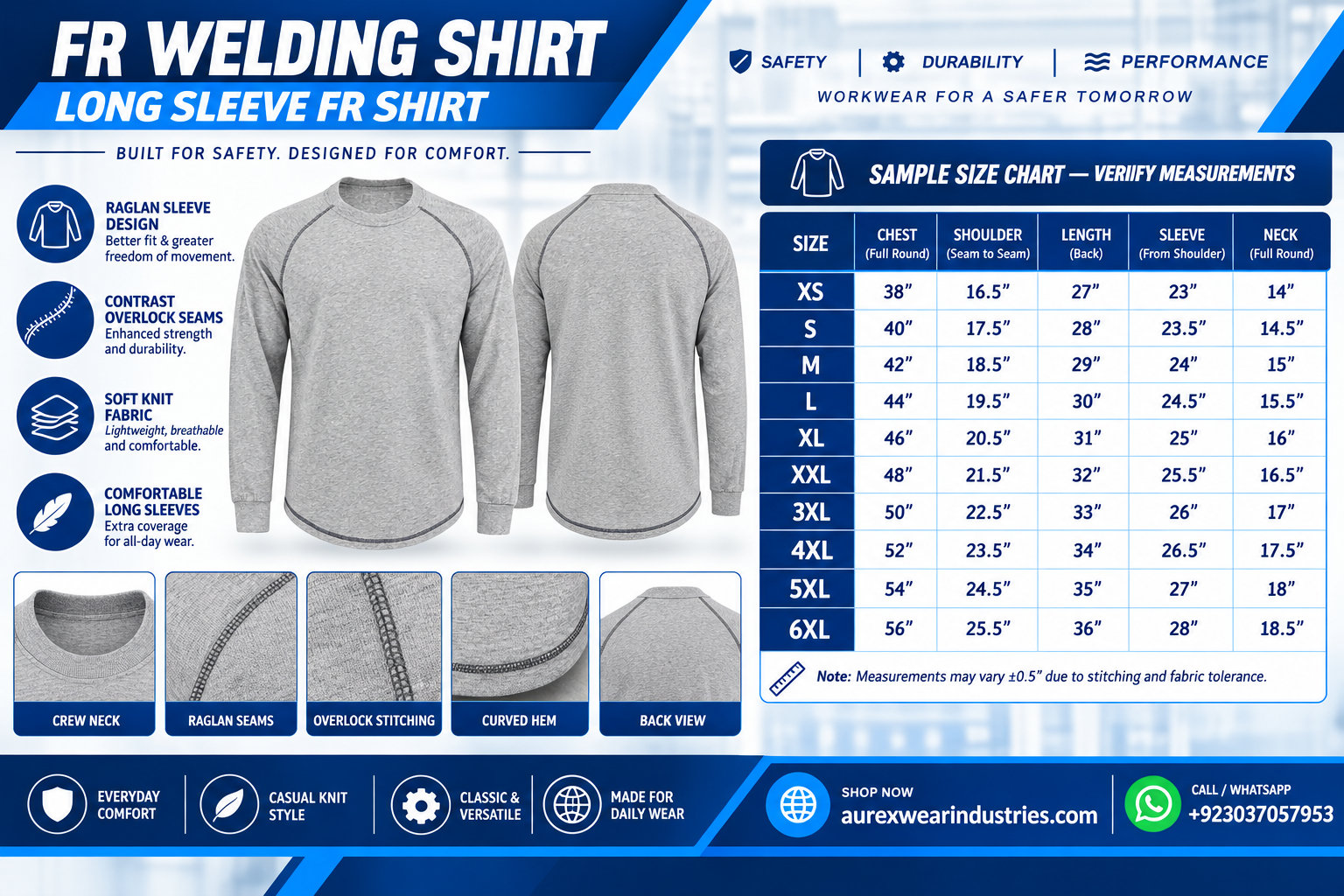 FR Long Sleeve FR Shirt