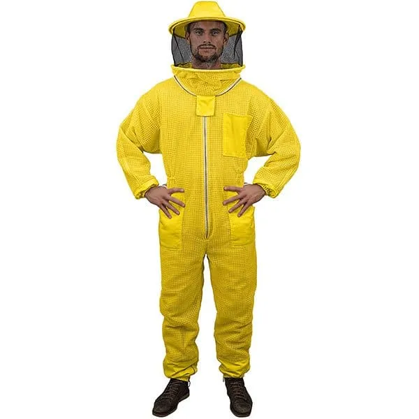 Aerated Bee Suit | 3-Layer Beekeeping Suit with Round Veil